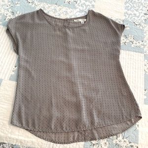 MAX STUDIO Dress Blouse in Gray pattern Size S